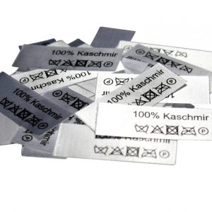 50 Textiletiketten 100% Kaschmir