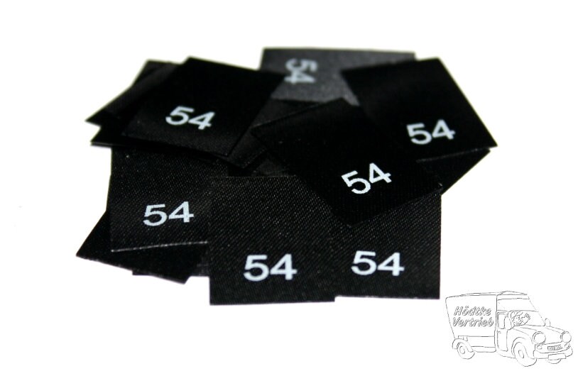 25 St. Textiletiketten Größe 54