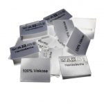 25 St. Textiletiketten 100% Viskose - Handwäsche