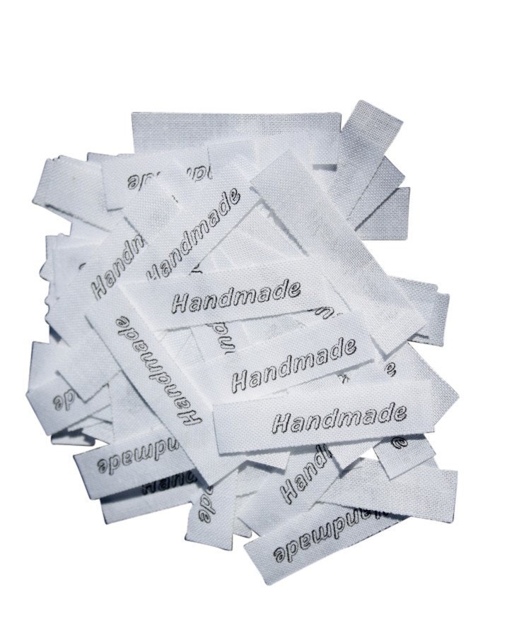 25 St. Textiletiketten - Handmade