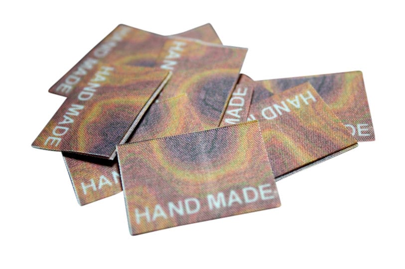 10 St. Textiletiketten Handmade