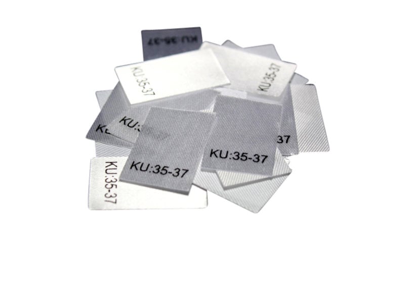 25 St. Textiletiketten Größe KU: 35-37