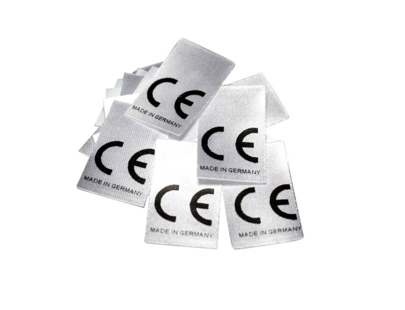 25 St. Textiletiketten CE - Made in Germany