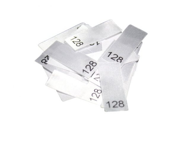 25 St. Textiletiketten - Größe 128