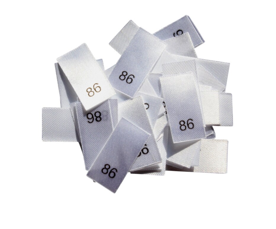 25 St. Größenetiketten - Größe 86
