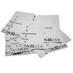 25 St. Textiletiketten Universal Außenmaterial Füllung