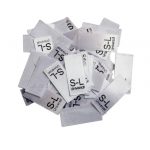 25 St. Textiletiketten Größe S-L  universal