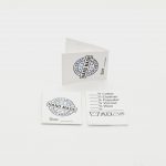 25 St. Textiletiketten Hand Made Universal  in englischer Sprache auf Polyestertaft