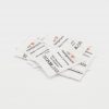 25 St. Textiletiketten mit Herz-Symbol Handgemacht - Made in Germany und Materialangabe