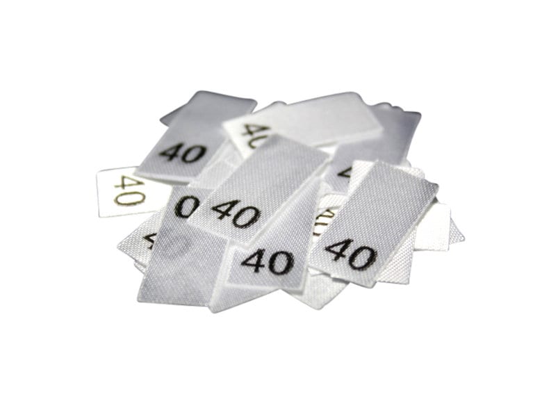 25 St. Größenetiketten - Größe 40