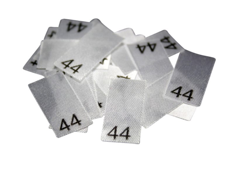 25 St. Größenetiketten - Größe 44