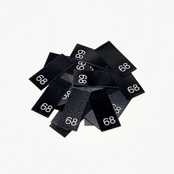 25 St. Textiletiketten Größe 68
