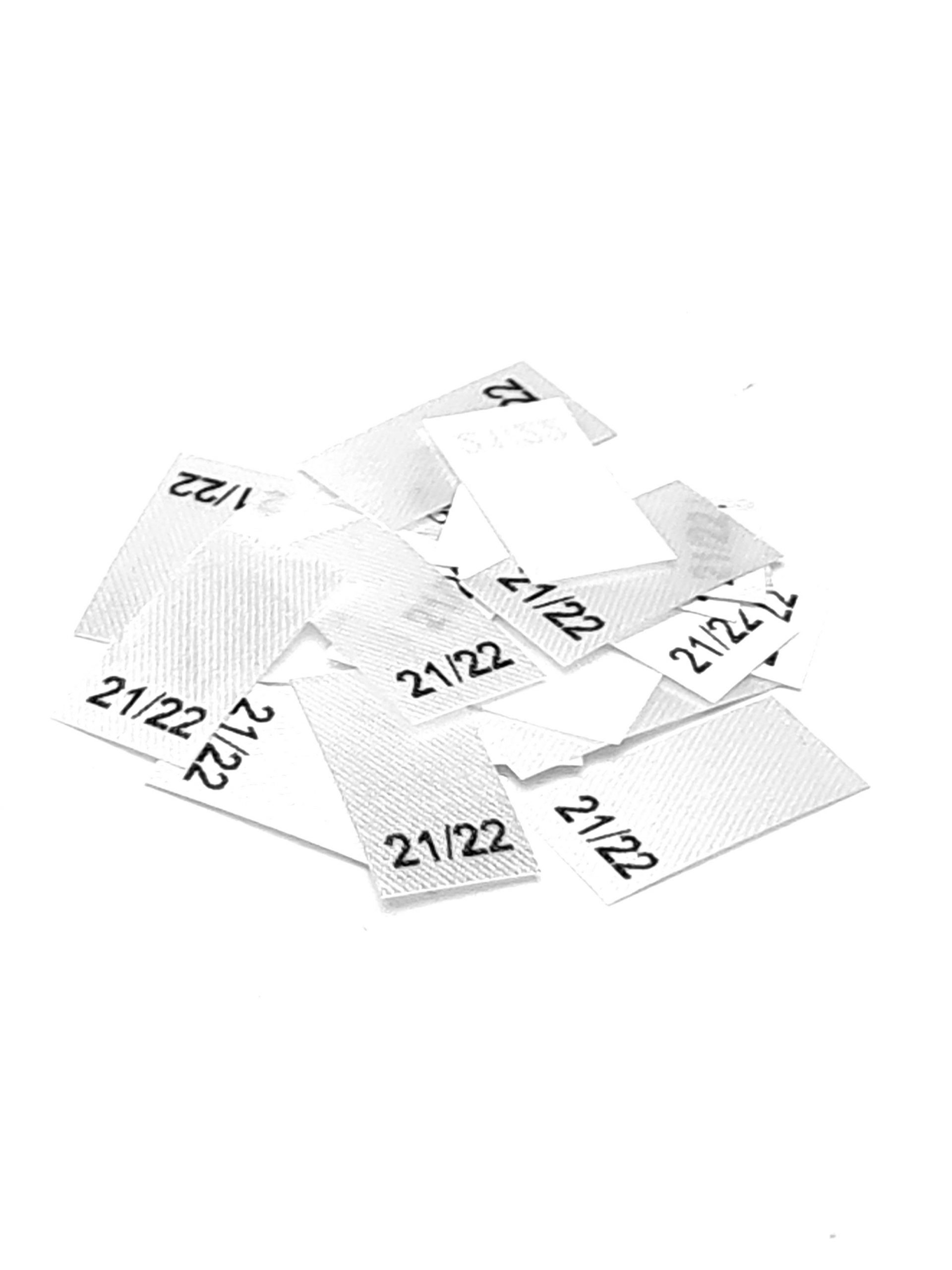 25 St. Textiletiketten -SchuhGröße 21/22