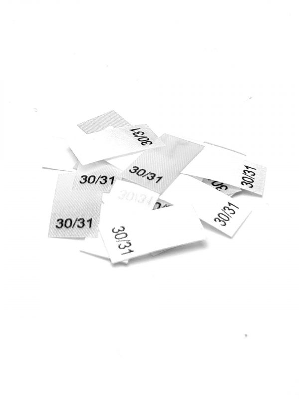 25 St. Textiletiketten -SchuhGröße 30/31