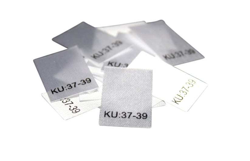 25 St. Textiletiketten Größe KU: 37-39