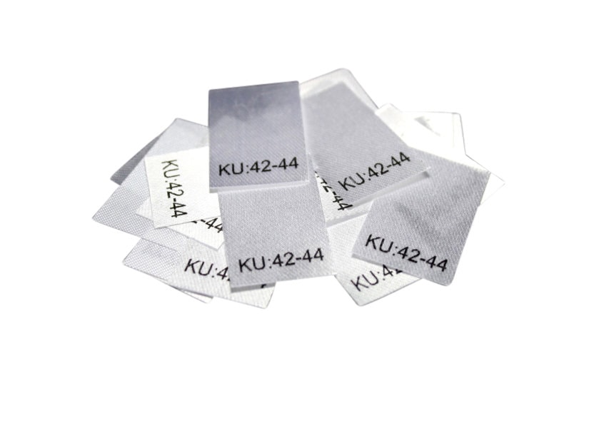 25 St. Textiletiketten Größe KU: 42-44
