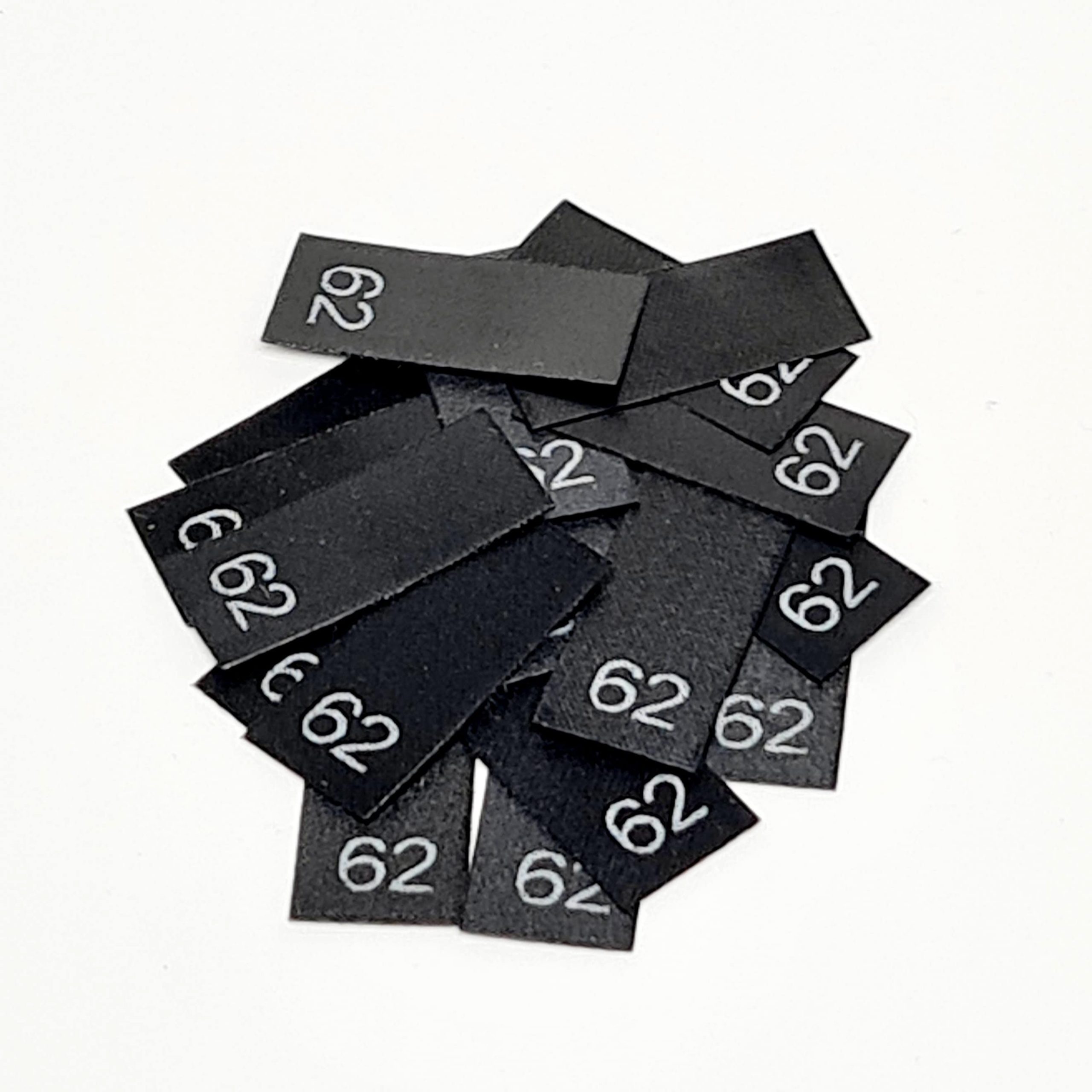 25 St. Textiletiketten Größe 62