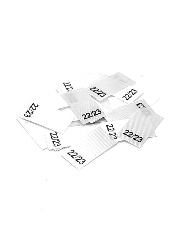 25 St. Textiletiketten -SchuhGröße 22/23