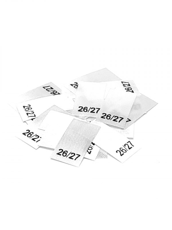 25 St. Textiletiketten -SchuhGröße 26/27