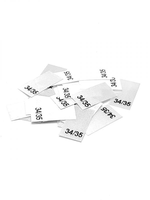 25 St. Textiletiketten -SchuhGröße 34/35