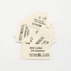 50 St. Textiletiketten aus Naturbaumwollband mit der Aufschrift 95% Cotton 5 Elastane (englisch)
