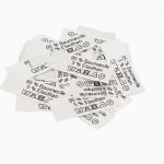 50 St. Textiletiketten 95% Baumwolle 5 Elasthan