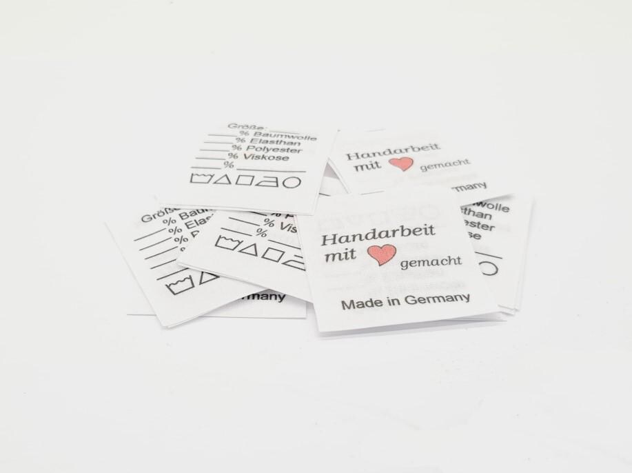 25 St. Textiletiketten Universal