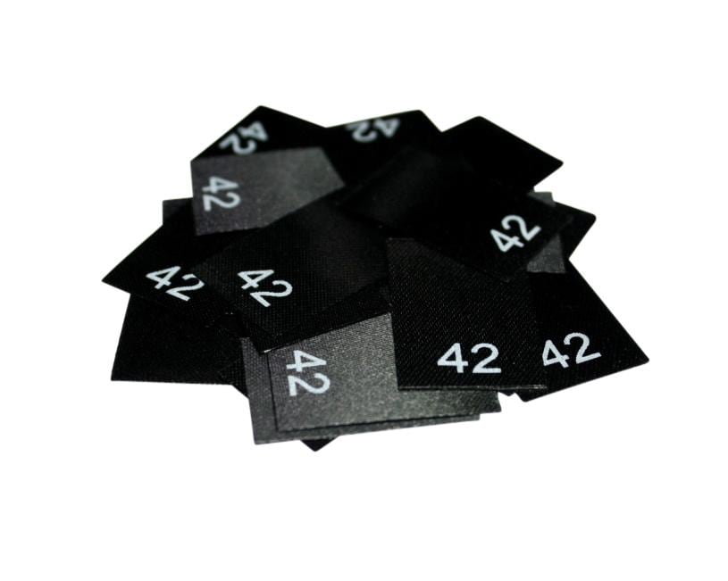 25 St. Textiletiketten Größe 42