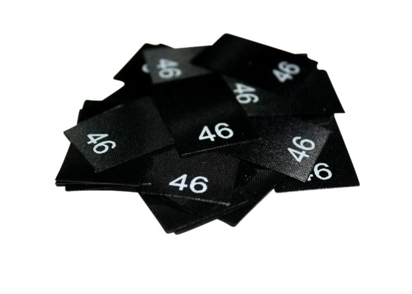 25 St. Textiletiketten Größe 46