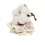 20 St. Textiletiketten aus Naturbaumwollband 100% Baumwolle 60 Grad 2P
