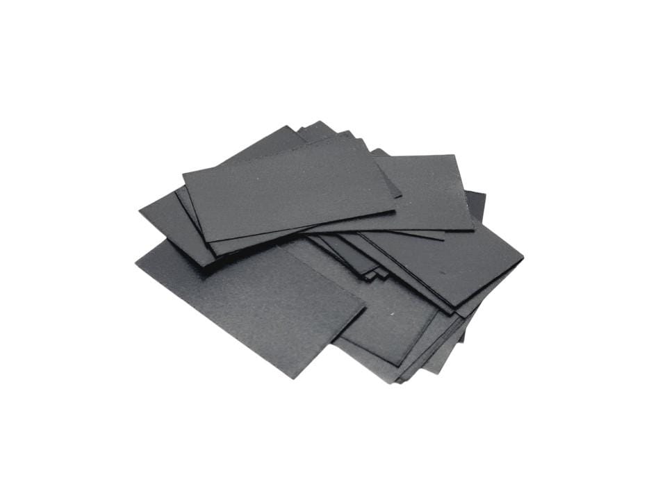 25 St. Textiletiketten ohne Aufdruck (Blanko) schwarz
