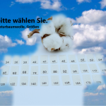 25 St. Textiletiketten von Größe 34 – 176 auf Naturbaumwollband auswählbar | Größe 34 - 176